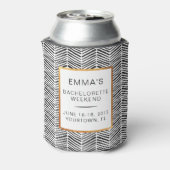 バチェロレッテクールフェイク金ゴールドゼブラ 缶クーラー (缶裏面)