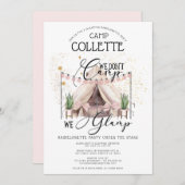 バチェロレッテグランピングパーティー週末招待状 招待状 (正面/裏面)