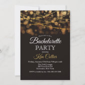 バチェロレッテグリッターライト招待状 招待状 (正面)