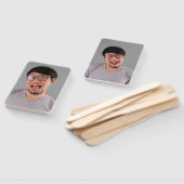 バチェロレッテグルーマーの顔オン・ザ・スティック ハンドファン (組立なし)