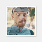 バチェロレッテグルームおもしろい顔ナプキンス スタンダードカクテルナプキン (正面)