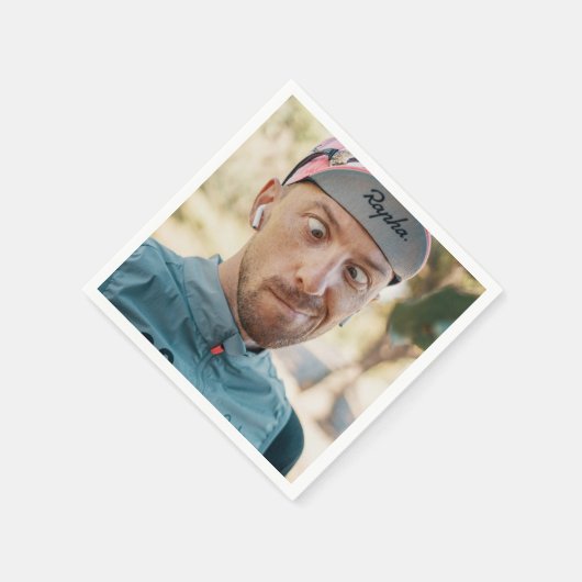 バチェロレッテグルームおもしろい顔ナプキンス スタンダードカクテルナプキン (角)