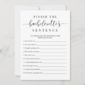 バチェロレッテゲームカード文を終了 招待状 (正面)