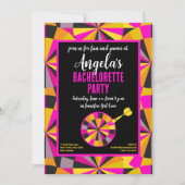 バチェロレッテゲームルームガールズテーマパーティー 招待状 (正面)