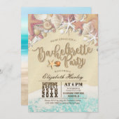 バチェロレッテサマービーチスターフィッシュシーシェル 招待状 (正面/裏面)