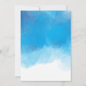 バチェロレッテサマーブルーウォーターカラー 招待状 (裏面)