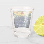 バチェロレッテサンフラワーズフローラブルーウッド ショットグラス (裏面)