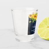 バチェロレッテサンフラワーズフローラブルーウッド ショットグラス (左)