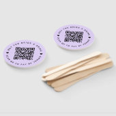 バチェロレッテザ花嫁Aドリンク紫QRコード ハンドファン (組立なし)