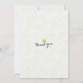 バチェロレッテシック金箔パイナップルカップル 招待状 (裏面)