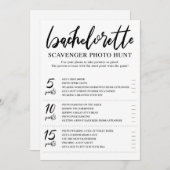 バチェロレッテスカベンジャーフォト狩りゲームカード 招待状 (正面/裏面)