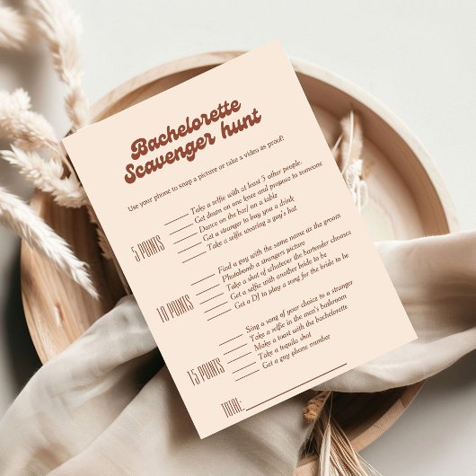 バチェロレッテスカベンジャー狩りゲーム，バチェロレッテゲーム 招待状