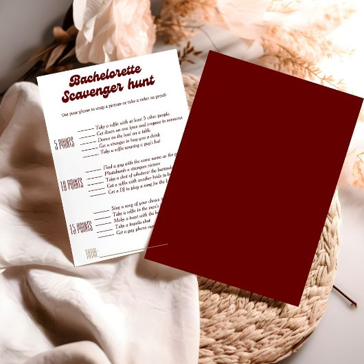 バチェロレッテスカベンジャー狩りゲーム，バチェロレッテゲーム 招待状