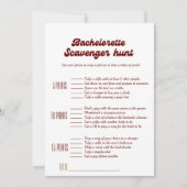 バチェロレッテスカベンジャー狩りゲーム，バチェロレッテゲーム 招待状 (正面)