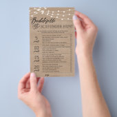 バチェロレッテスカベンジャー狩りブライダルシャワーゲームフライ チラシ (ハンドル)