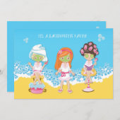 バチェロレッテスパパーティー 招待状 (正面/裏面)