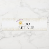 バチェロレッテスパ日金ゴールドグリッターパターン ペットボトルラベル (シングルラベル)