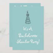 バチェロレッテスランバーパーティの招待状 招待状 (正面/裏面)