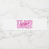 バチェロレッテチームブ結婚ライドズクールピンクレトロ ペットボトルラベル (シングルラベル)