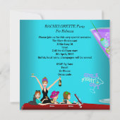 バチェロレッテティール（緑がかった色）おもしろいリムカーカクテル2 招待状 (裏面)