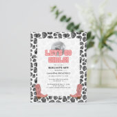 バチェロレッテディスコ女性のカーボーイパーティの招待状 (スタンド正面)