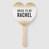 バチェロレッテデコーモダンミニマルグリッター ハンドファン (裏面)