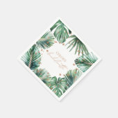 バチェロレッテトロピカルダイヤモンドモダン スタンダードカクテルナプキン (角)