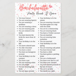 バチェロレッテドリンクもしゲーム