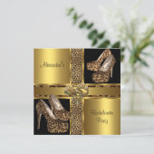 バチェロレッテハイヒールシューズ金ゴールド2 招待状 (スタンド正面)