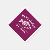 バチェロレッテハワイアン漁師スタイル スタンダードカクテルナプキン (角)