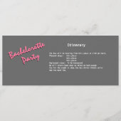 バチェロレッテバスパス プログラム (裏面)