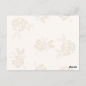 バチェロレッテバブーブリーワインボトルブラックボウ ポストカード (裏面)