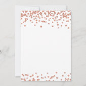 バチェロレッテバラ金ゴールドグリッター紙吹雪 招待状 (裏面)