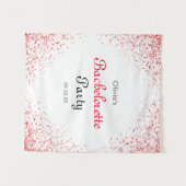 バチェロレッテバラ金ゴールドグリッター背景 タペストリー (正面(横))