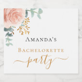 バチェロレッテバラ金ゴールドフローラユーカリ スパークリングワインラベル (シングルラベル)