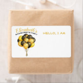 バチェロレッテバルーン紙ラベル名タグ ラベル (インサイチュ)