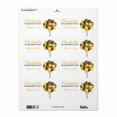 バチェロレッテバルーン紙ラベル名タグ ラベル (フルシート)