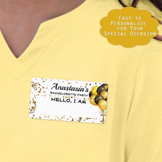 バチェロレッテバルーン紙吹雪紙名タグ ラベル