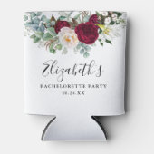 バチェロレッテバーガンディフローラ緑 缶クーラー (正面)