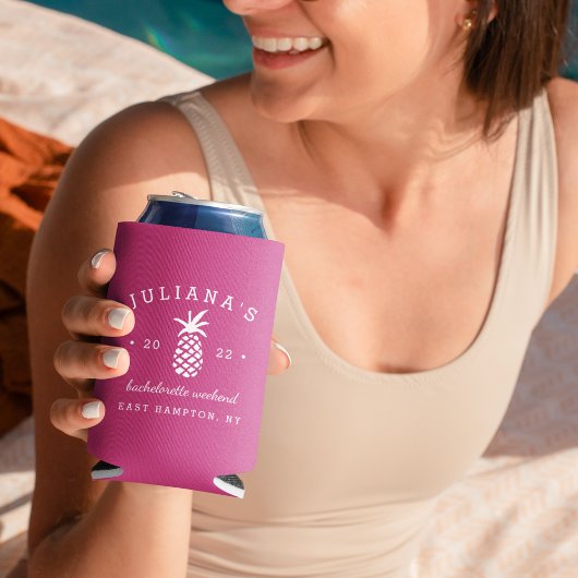 バチェロレッテパイナップル |パーソナライズされた | 缶クーラー
