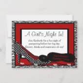 バチェロレッテパジャマパーティの招待状 招待状 (正面)