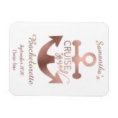 バチェロレッテパーソナライズされたクルーズスクワッドバラ金ゴールドM マグネット (横)