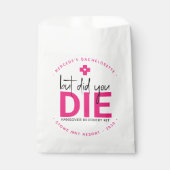 バチェロレッテパーソナライズされた二日酔いだが死んだ フェイバーバッグ (正面)