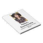 バチェロレッテパーソナライズされた名(写真) ノートパッド (アングル)