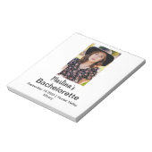 バチェロレッテパーソナライズされた名(写真) ノートパッド (回転)