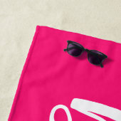 バチェロレッテパーソナライズされた花嫁ビーチタオル ビーチタオル (インサイチュ)