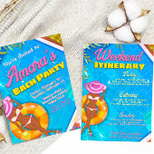 バチェロレッテパーティーのご案内 - 週末の予定 招待状