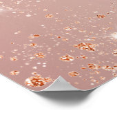 バチェロレッテパーティーのローズゴールド風船ウェルカム ポスター (角)