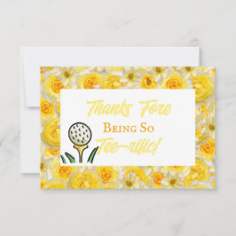 バチェロレッテパーティー ゴルフ レモンイエロー ラストスウィング サンキューカード