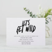 バチェロレッテパーティーLet's Get Wild Cheetah 招待状 (スタンド正面)